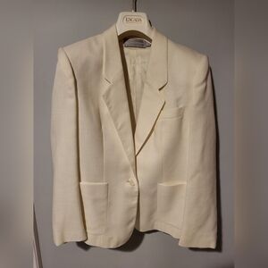 Evan Picone size 12 off white 3-pocket blazer